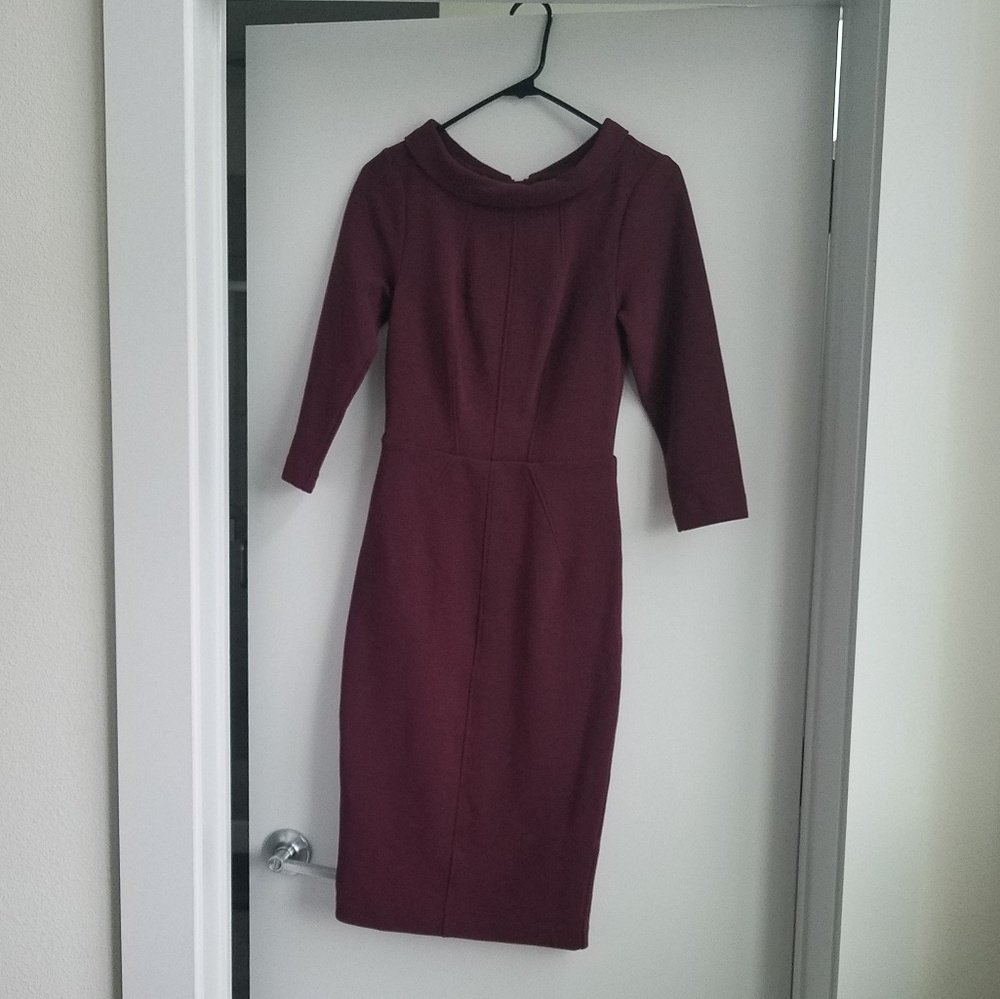 Boden Burgundy Dress